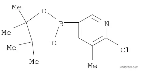 Molecular Structure of 1010101-07-1 (6-CHLORO-5-METHYLPYRIDINE-3-BORONIC ACID, PINACOL ESTER)